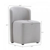 Hearth Contemporary Modern Upholstered Side Chair in Light Gray | Chaise d’appoint contemporaine moderne Hearth, rembourree, gris clair