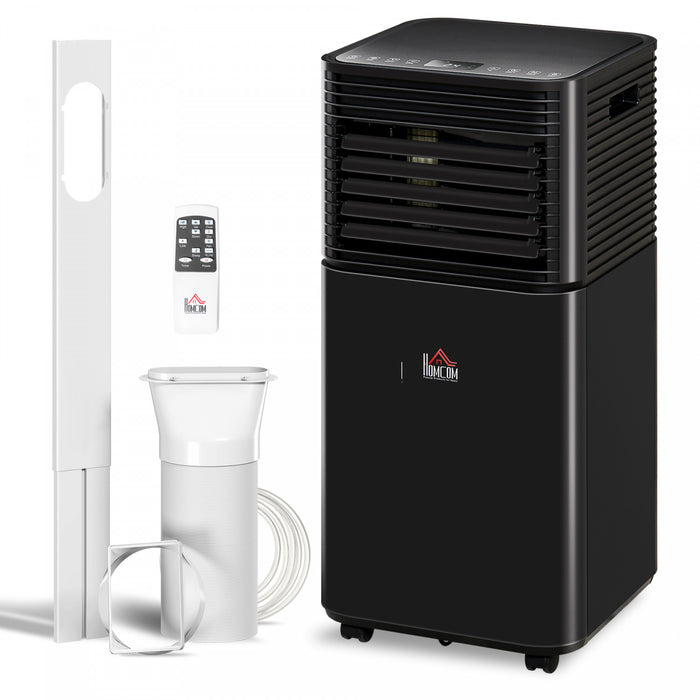 HOMCOM 8000 BTU Air Conditioner, Quiet AC Unit with Remote Control, Black