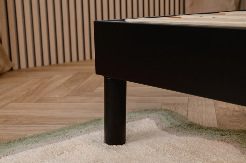 Smart Base Essential Queen Metal Platform Bed Frame - Black