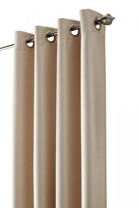 Thermalogic Antique Satin Champagne Room Darkening Grommet Curtain Panel - 52 x 84