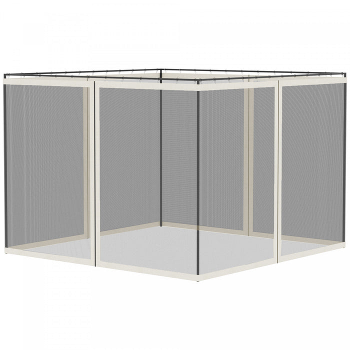 Outsunny 10' x 13' Gazebo Replacement Mosquito Netting Screen Walls