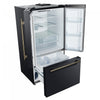 Forno Rivello 36 Inch Black French Door Refrigerator, Energy Star Certified - FFFFD1783-36BLK | Refrigerateur Rivello de 36 po a portes francaises noires, certifie Energy Star – FFFFD1783-36BLK