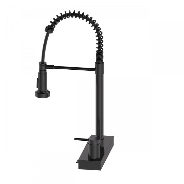 4 Function Chef Pivoting Waterfall Pull-Down Kitchen Faucet, Magnetic Docking. Black-FCWCMBKD1 Laundry Combo