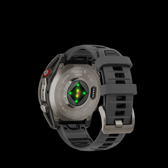 Garmin Fenix 8 Pro 47mm Titanium Pro Smartwatch - Training Wearable, Voice Calls, Running Economy, Garmin Coach Plans, Auto Lap Timing, Dive-Rated Design