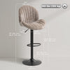 HOMCOM Bar Stools Set of 2, Swivel Counter Height Barstools with Back