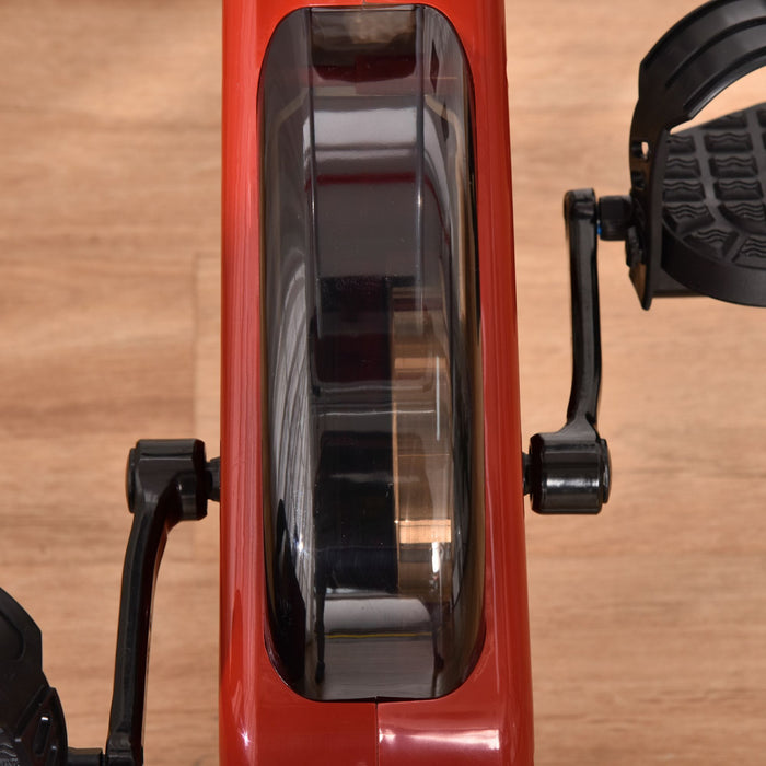 Soozier Foldable Exercise Bike With 8 Levels Of Magnetic Resistance, Indoor Stationary Bike, X Bike, Lcd Monitor, For Cardio Workout, Red