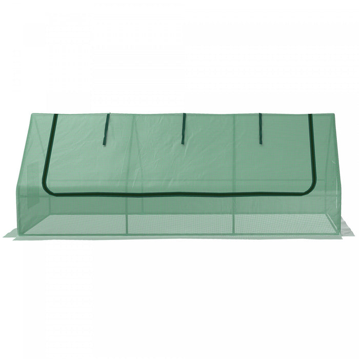 Outsunny Mini Greenhouse, 94.5\" X 35.4\" X 35.4\" House-shaped Portable Tunnel Green House With Mesh Windows For Indoor And Outdoor, Green