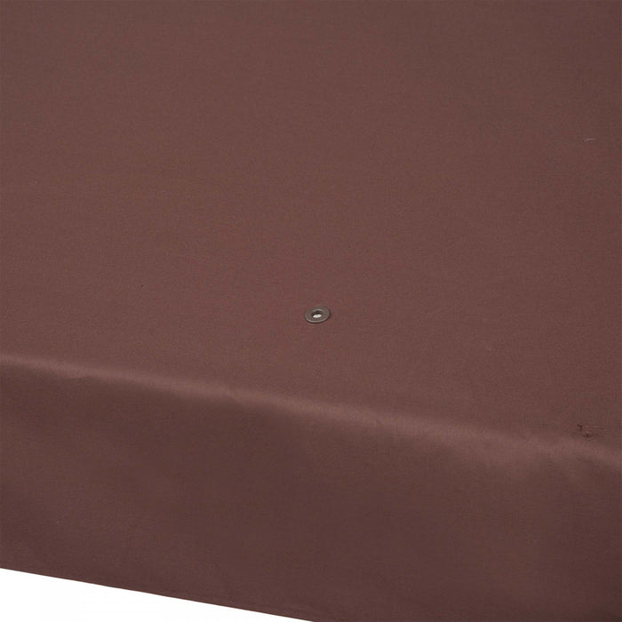 Outsunny 13.1' X 9.8' Gazebo Replacement Canopy 2 Tier Top Uv Cover Pavilion Garden Patio Outdoor, Coffee (top Only)