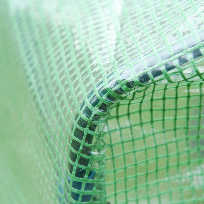 Outsunny 6'x3.3'x5.5' Walk-in Garden Greenhouse With Door And Top Window, Portable Mini Greenhouse For Plants Flowers Herbs, Outdoor Hot House Growing Tent With Steel Frame, Green Pe Cover