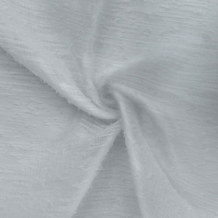Habitat Boucle Light Grey Sheer Grommet Curtain Panel - 52 x 108