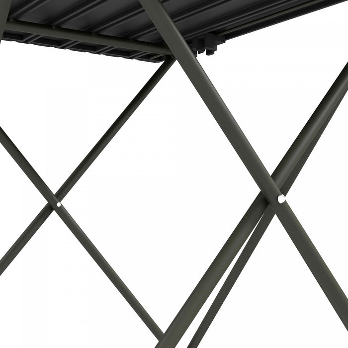 Outsunny Folding Camping Table, Portable Picnic Table With Carry Bag, Black