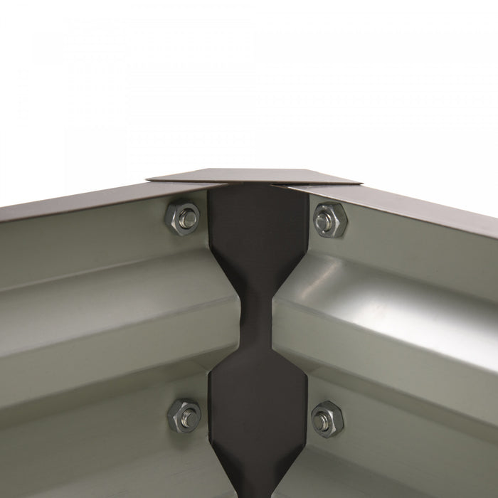 Outsunny 4' X 4' X 1' Raised Garden Bed Galvanized Steel Planter Box For Vegetables, Flowers, Herbs, Light Gray