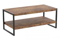 47” Coffee Table - Brown Reclaimed Wood 