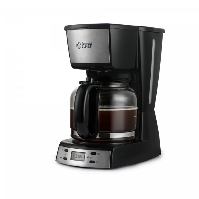 CHM Series Commercial Chef Digital 12-Cup Coffee Maker with Glass Pot, CHCM12B