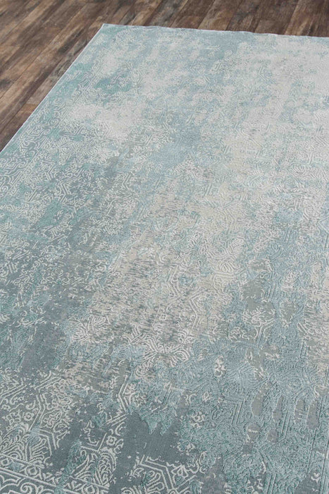 Elysia Traditional 8'11\" x Area Rug in Blue Indoor Area Rug