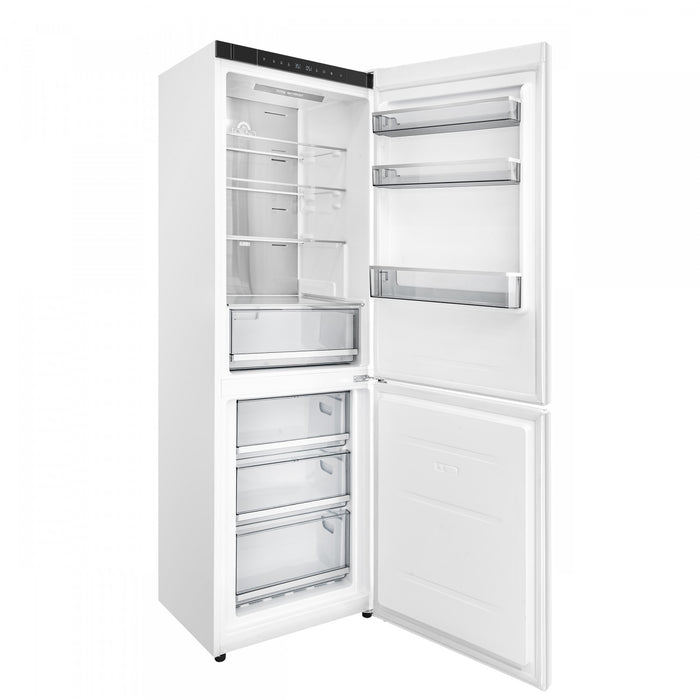 Forno Custodia 24\" Bottom Freezer, 10.3 cu.ft., Right Swing, Total No frost, White - FFFFD1766-24WHT-RS Refrigerator