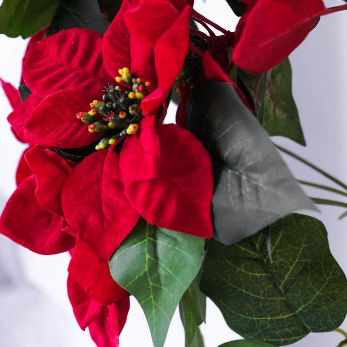Red 47\" Poinsettia Tree