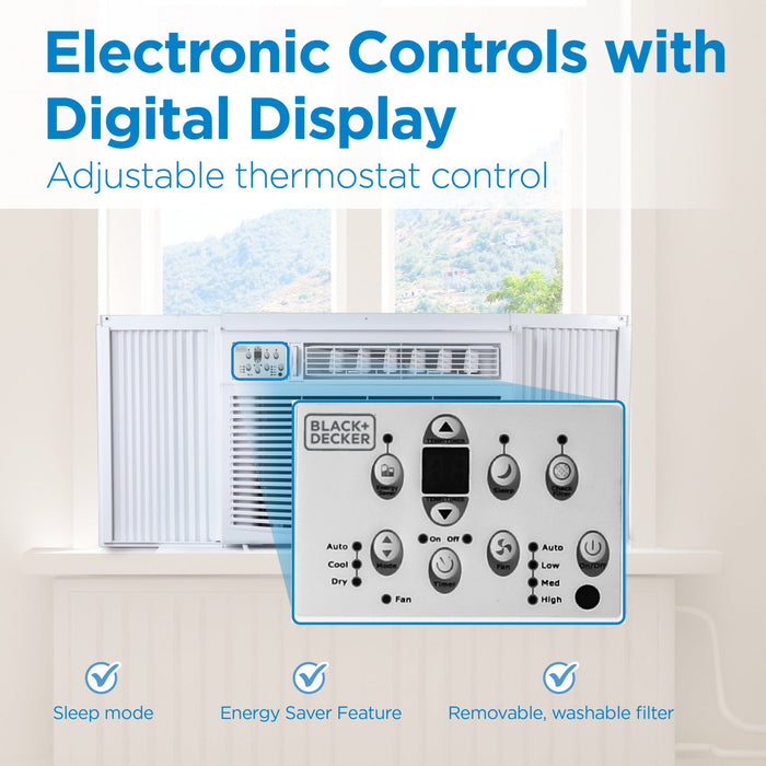 Black+Decker 18,000 BTU Window Or Through The Wall Air Conditioner - BD18WT6