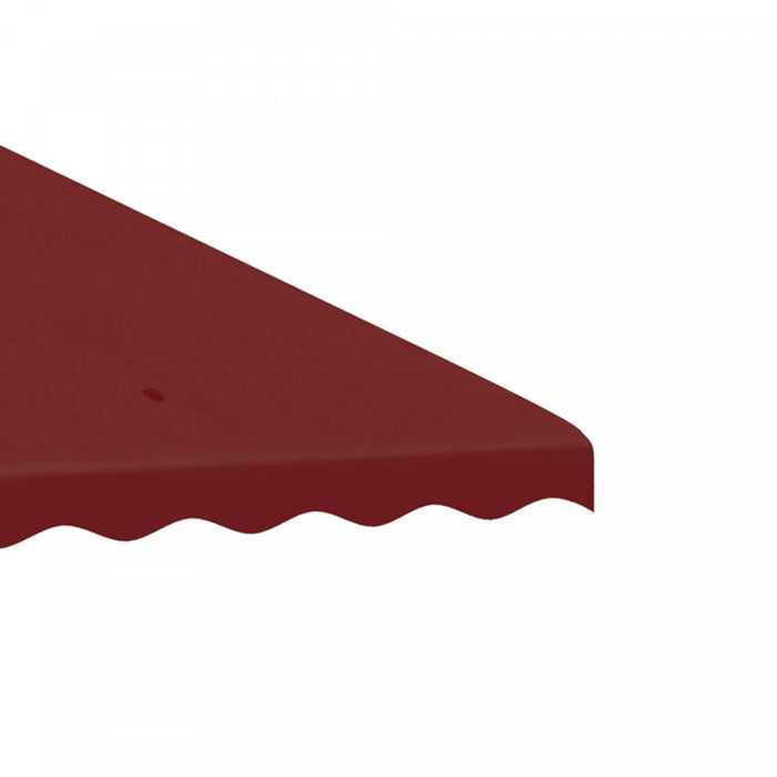 Outsunny 10' X 10' Gazebo Replacement Canopy, 2-tier Gazebo Cover Burgundy