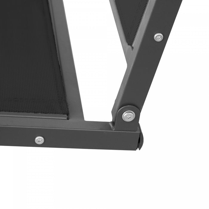 Outsunny 3-seater Swing Chair Covered, Black