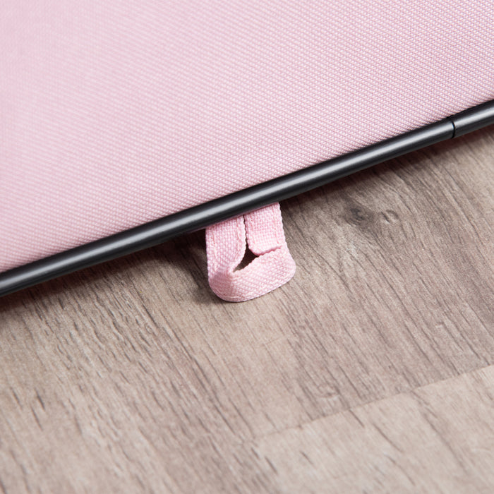 Pawhut 36-inch Large Exercise Puppy Pet Playpen Portable Dog Cat Pet Play Pen Pet Cage Tent Kennel Crate Pink Carry Bag Included