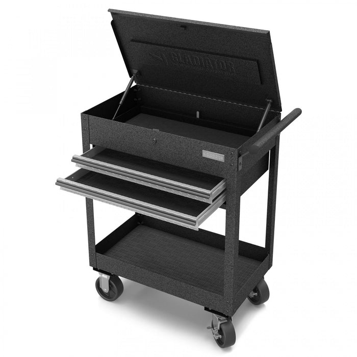Gladiator 2-Drawer Utility Cart - Silver Tread