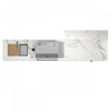 Forno Rimini Outdoor Kitchen, 62,600 BTU, 4.8 cu.ft. Refrigerators, White Countertops - FODKT2575WHT | Cuisine d'exterieur Rimini de 62 600 BTU, refrigerateurs de 4,8 pi³, comptoirs blancs – FODKT2575WHT