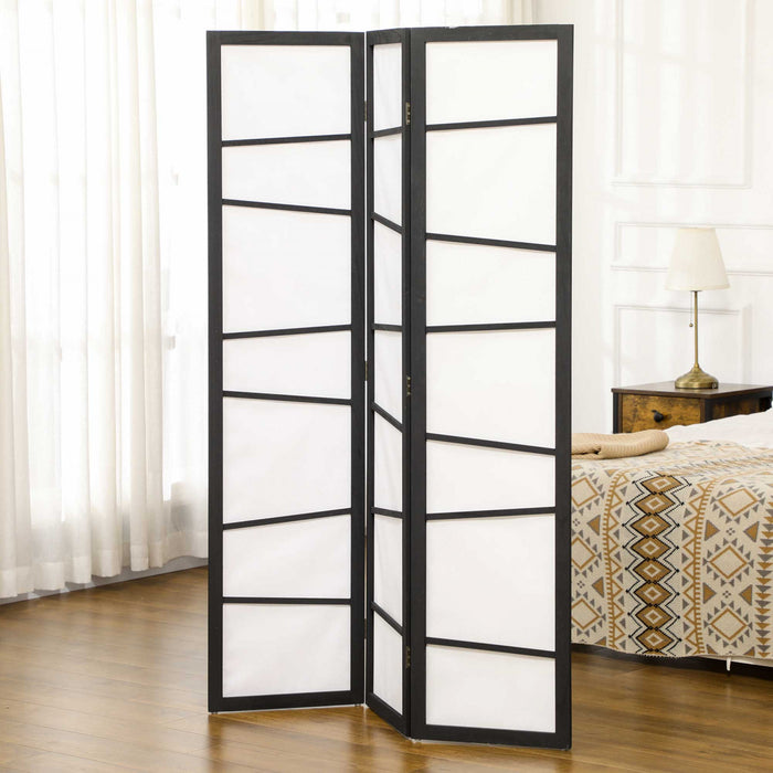 Homcom 3-panel Room Divider Folding Privacy Screen For Bedroom