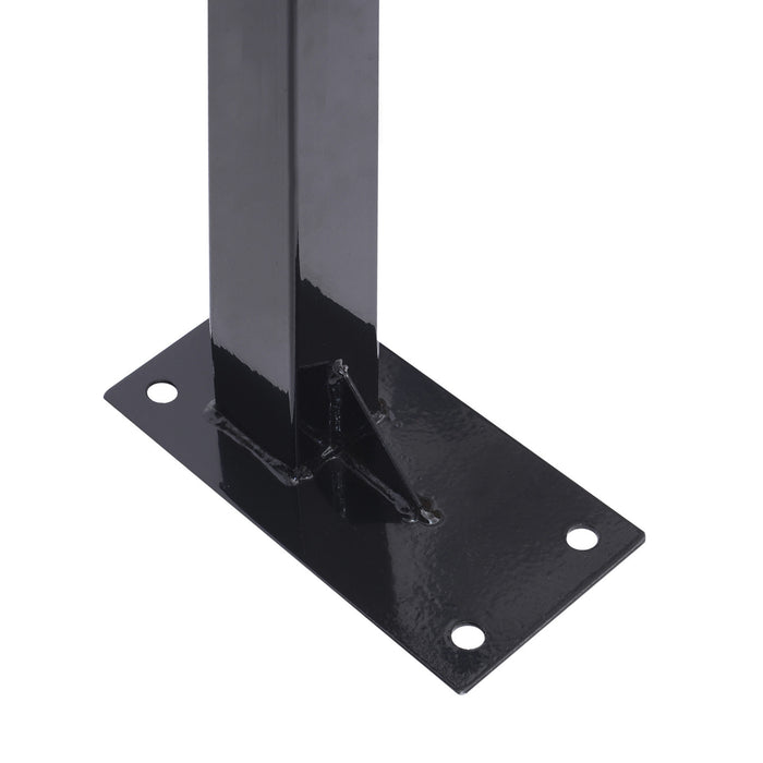 Soozier Ceiling Mounted Pull Up Bar Wall Mount Chin Up Bar Upper Body Strength Training Station Home Gym Black