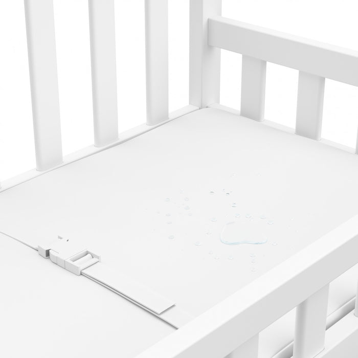 Graco Changing Table with Water-Resistant Changing Pad - White