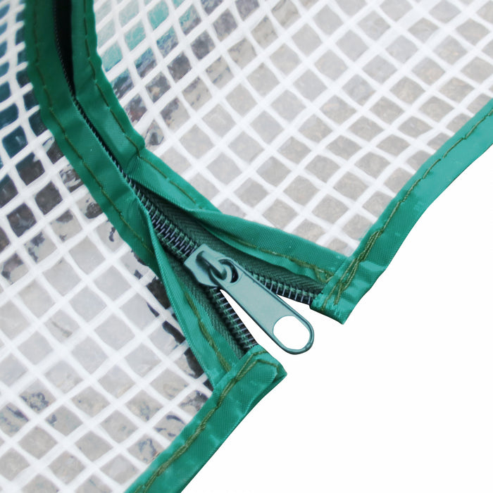 Outsunny 71\" X 17\" X 24\" Mini Greenhouse Portable Hot House For Plants With Zipper Design For Outdoor, Indoor, Garden, White