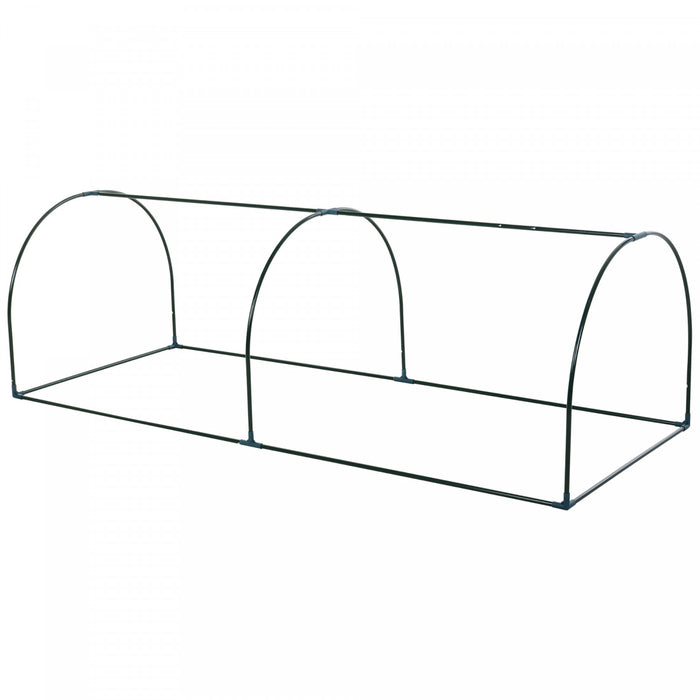 Outsunny 99\" X 39\" X 32\" Mini Greenhouse Transparent Portable Hot House For Plants With Zippered Doors For Outdoor, Indoor, Garden