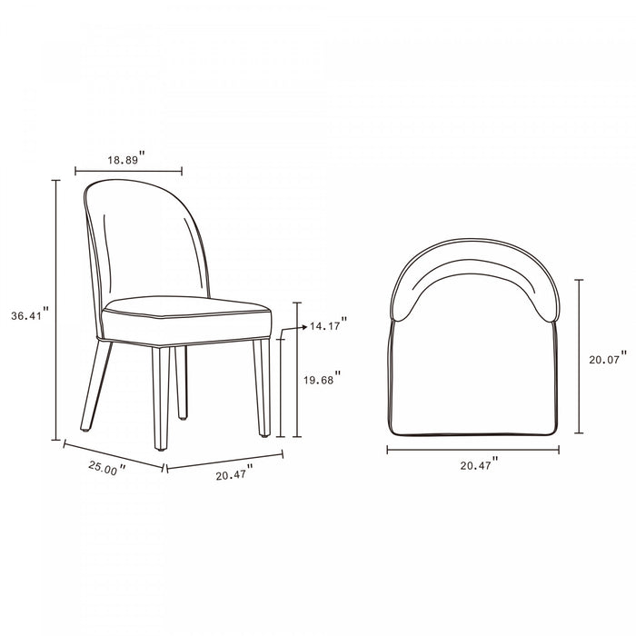 Hillman Modern 8-Piece Dining Chair Set in Light Gray