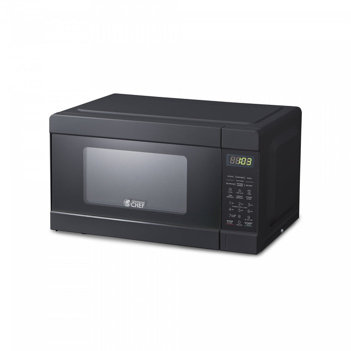 CHM Series Commercial Chef 0.9 Cu. Ft. Countertop Microwave Oven, CHM990B, Black Countertop Microwave Less 1cuft