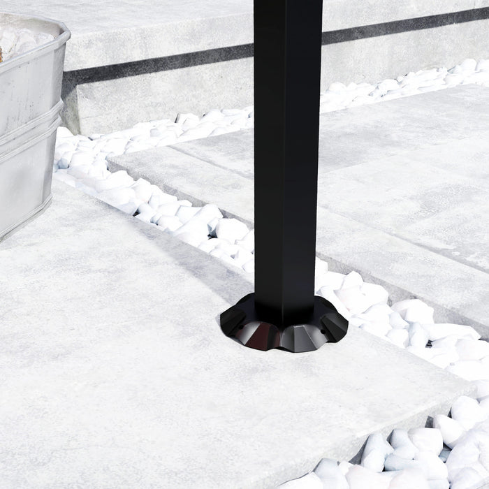 Outsunny 7' X 5' Bbq Grill Gazebo Tent With Steel Frame Hooks Wine Red