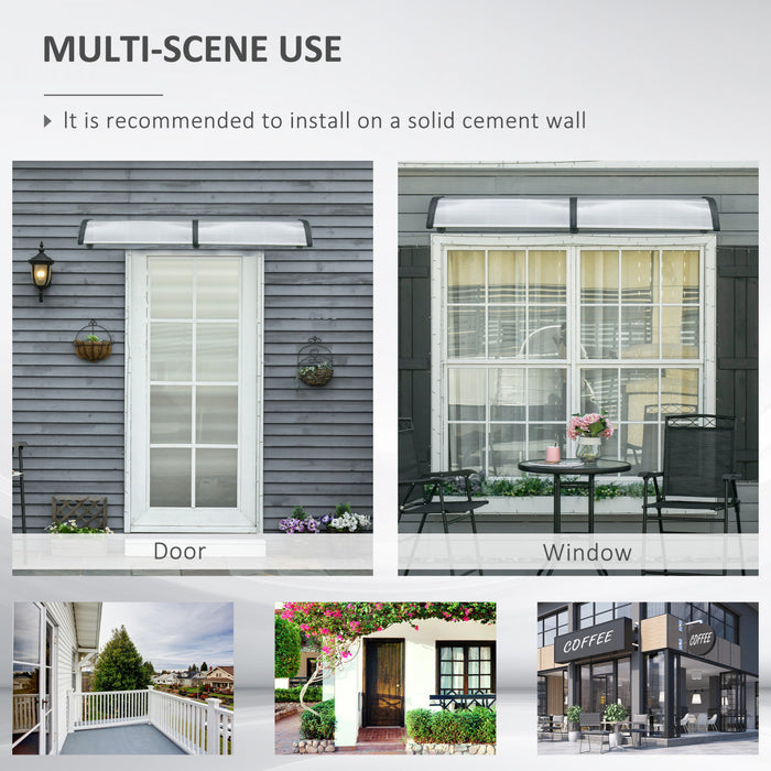 Outsunny Window Awning Door Canopy, Front Door Outdoor Patio Cover