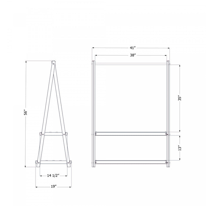 Sweedi Kids Wooden Clothes Rack - Natural