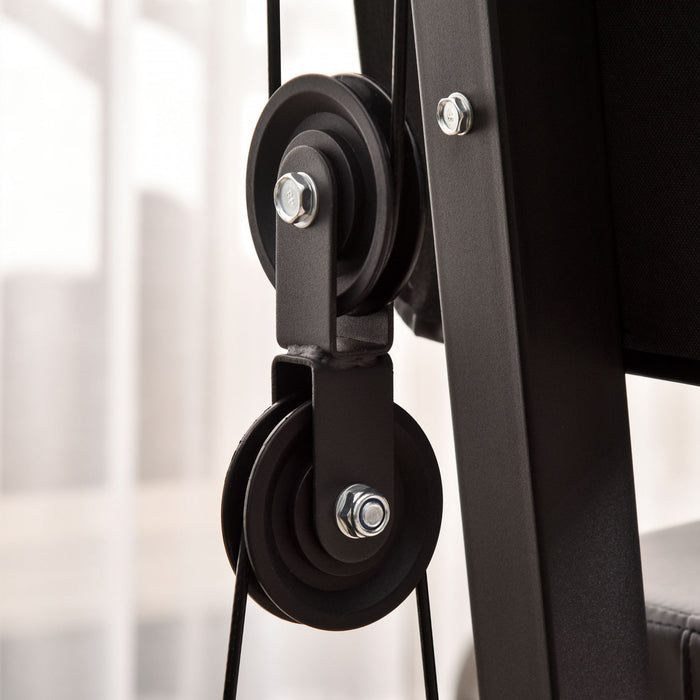 Soozier Multifunction Home Gym Equipment, Strength Training Workout Station With 100lbs Weight Stack For Lat Pulldown, Leg Extensions, Preacher Bicep Curls, Triceps Pulldowns, Chest Press