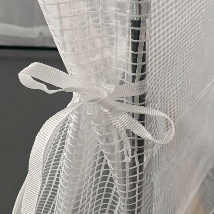 Outsunny 55\" X 55\" X 71\" Greenhouse Portable Hot House For Plants With Zippered Door For Outdoor, Garden, Patio, White