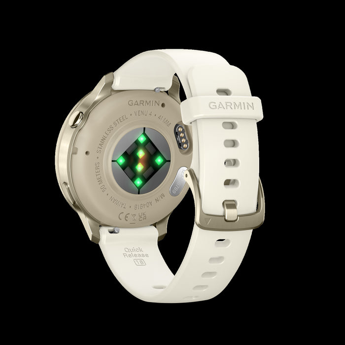 Garmin Venu 4 41mm Lunar Gold Fitness Smartwatch - Health Monitor, GPS Tracking, Sleep Coaching, Music Playback, Voice Calls, Long Battery Life