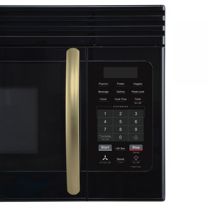 Forno Scalo 30-Inch Over the Range Microwave, Black, 1.6 cu.ft - FOTR3007-30BLK