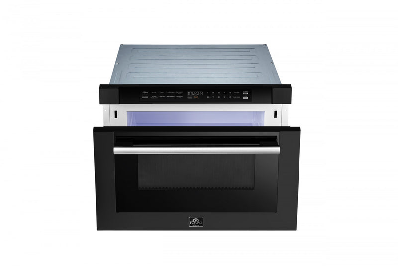 Forno Espresso Capoliveri 24\" Microwave Drawer in Black, 1.2 cu.ft. - FMWDR3000-24BLK