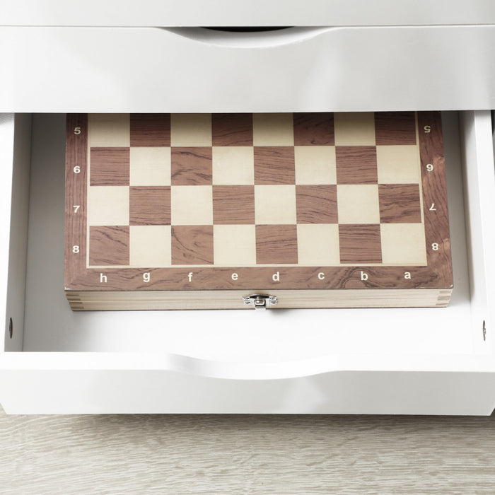 Vinsetto 3 Drawer Filing Cabinet With 4 Open Shelves