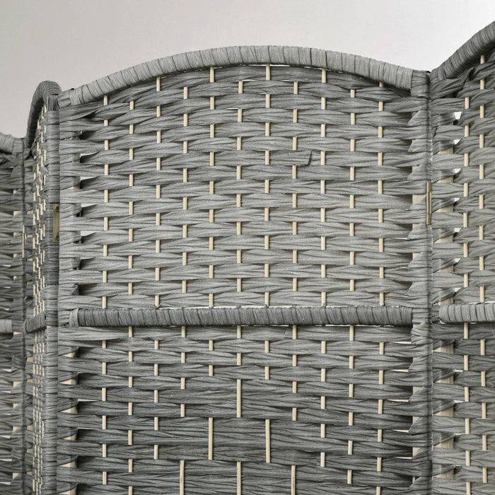 HOMCOM 6 Ft Folding Room Divider, Privacy Screen for Home Office Bedroom