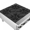 FORNO Commerciale 24 Inch Gas Hotplate with 4 Burners, 104,000 BTU, Stainless Steel - FCMHP0079-24 | Plaque de cuisson a gaz Commerciale de 24 po avec 4 bruleurs, 104 000 BTU, acier inoxydable – FCMHP0079-24