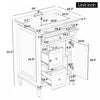 Vivo 24 Inch Single Sink Bathroom Vanity with Flip Drawer and Solid Wood Legs, White | Vivo Meuble-Lavabo Simple 24 po avec Tiroir Bascule et Pieds en Bois Massif, Blanc