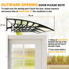 Outsunny Window Awning Door Canopy, Front Door Outdoor Patio Cover