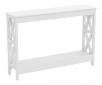 47” Console Table With 1 Shelf - White 