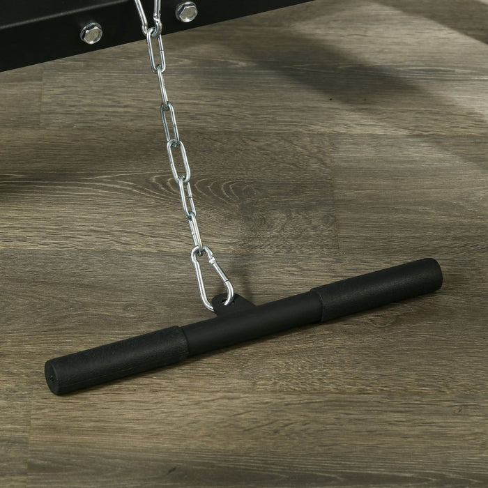 Soozier Power Cage With Pulley System, Squat Rack, Pull Up / Push Up Stand