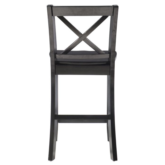 Torino X-Back Counter-Height Stool - Black